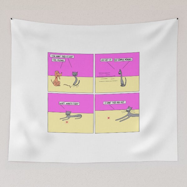 Item preview, Play Catch | Humor Cat Dog Chase Play Webcomic | El Boxa designed and sold by ElBoxa.