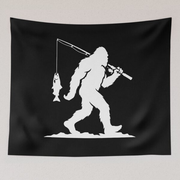 Item preview, Bigfoot Fishing Sasquatch Outdoorsman Angler designed and sold by FormalDehyena.