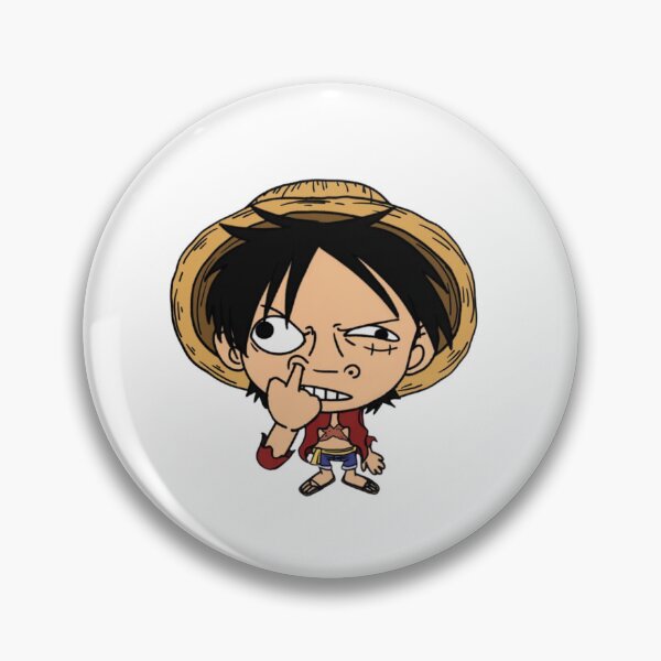 Item preview, Confused Luffy Picking Nose designed and sold by Snowdog-Art.