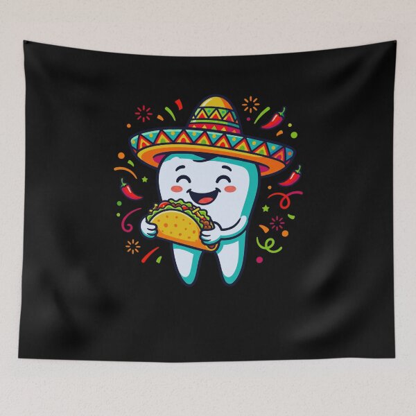 Item preview, Dentist Sombrero Taco Tooth Cinco De Mayo Fiesta designed and sold by FormalDehyena.