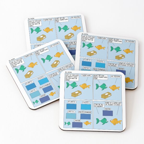 Item preview, Thumbtacks | Humor Travel Destination Ocean Webcomic | El Boxa designed and sold by ElBoxa.