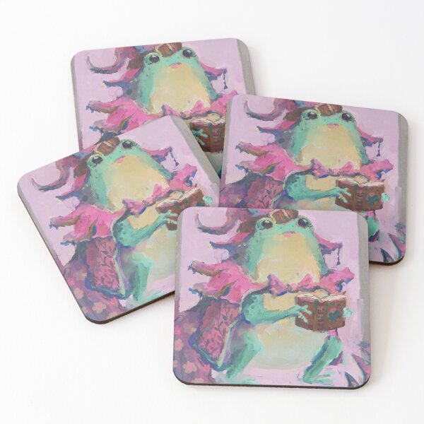 Item preview, The witch frog, guardian of the book of hidden swamp magic, feels happy to be working with what she loves. designed and sold by guilhernunes.