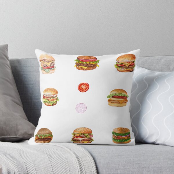 Item preview, Watercolor Hamburgers and Vegetables  designed and sold by silviaol.