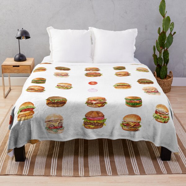 Item preview, Watercolor Hamburgers and Vegetables  designed and sold by silviaol.