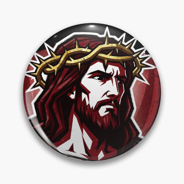 Artikelvorschau, Jesus Christus Popkultur Red Emblem entworfen und verkauft von Pèlerin Sauvage.