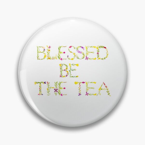 Item preview, ☕ BLESSED BE THE TEA ☕- BOTANICAL FLOWERS VERSION designed and sold by WheelieGdArt.