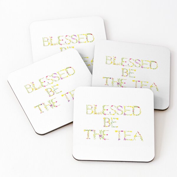 Item preview, ☕ BLESSED BE THE TEA ☕- BOTANICAL FLOWERS VERSION designed and sold by WheelieGdArt.