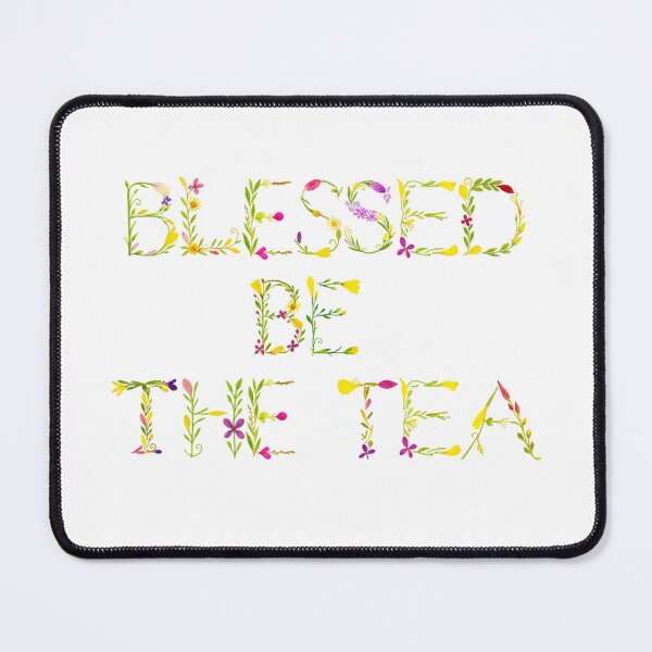 Item preview, ☕ BLESSED BE THE TEA ☕- BOTANICAL FLOWERS VERSION designed and sold by WheelieGdArt.