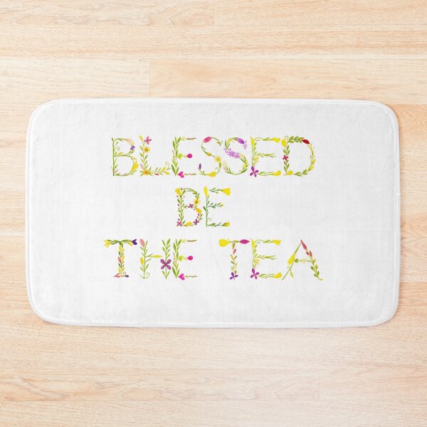 Item preview, ☕ BLESSED BE THE TEA ☕- BOTANICAL FLOWERS VERSION designed and sold by WheelieGdArt.