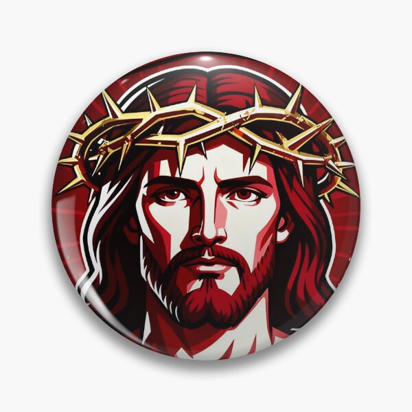 Item preview, Jesus Christ Pop Culture Emblem Shield designed and sold by Pèlerin Sauvage.
