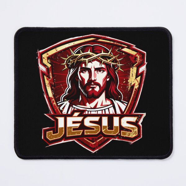 Item preview, Jesus Christ Pop Culture Emblem Shield designed and sold by Pèlerin Sauvage.