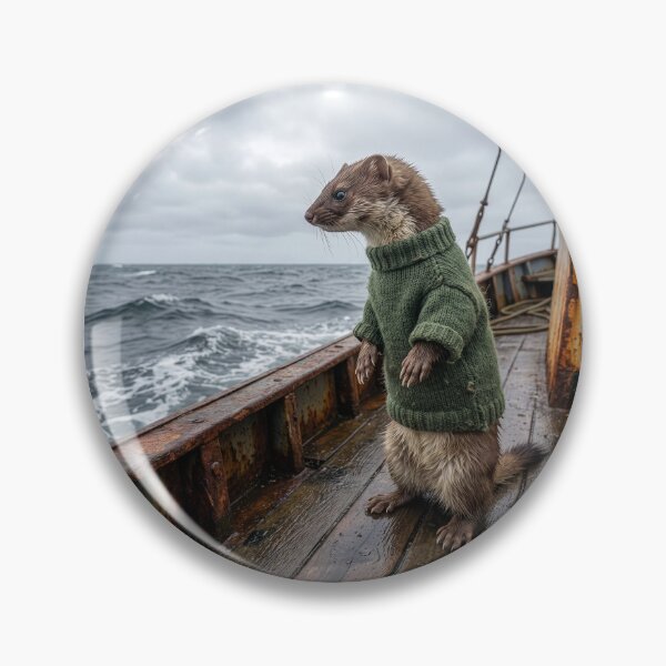 Item preview, Stoat Fisherman Prowls the North Sea designed and sold by Tridentulus.