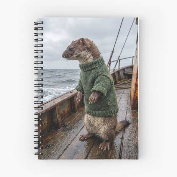 Item preview, Stoat Fisherman Prowls the North Sea designed and sold by Tridentulus.