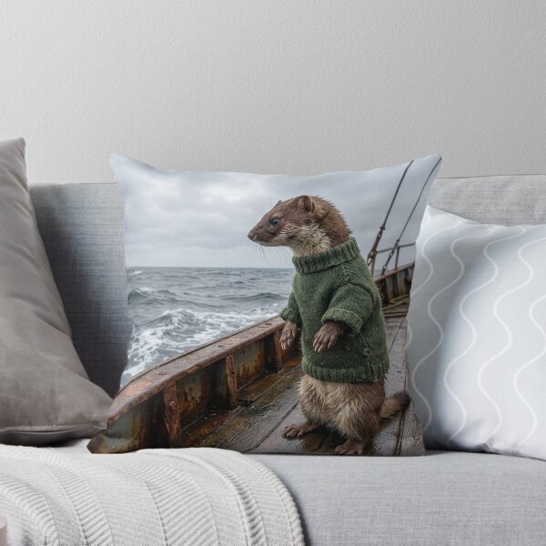 Item preview, Stoat Fisherman Prowls the North Sea designed and sold by Tridentulus.