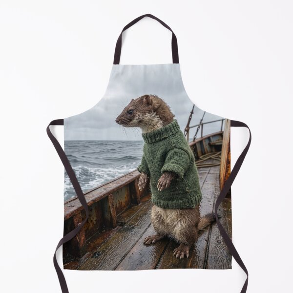 Item preview, Stoat Fisherman Prowls the North Sea designed and sold by Tridentulus.