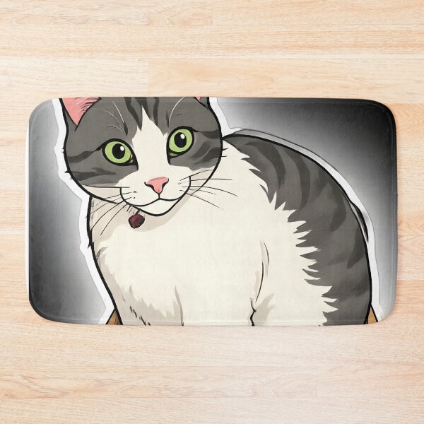 Item preview, Tabby Cat Sitting in Colourful Craft Box designed and sold by Tijger Cats.