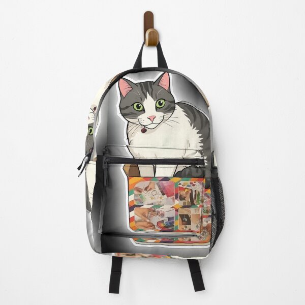 Item preview, Tabby Cat Sitting in Colourful Craft Box designed and sold by Tijger Cats.