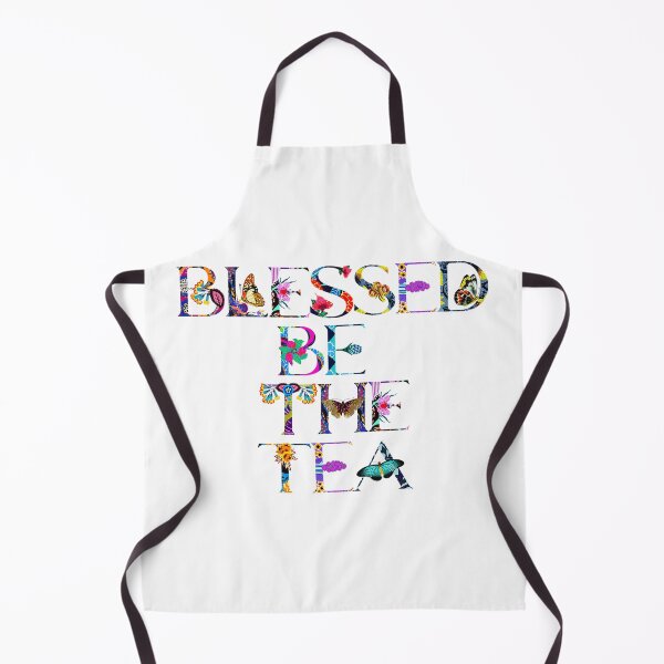 Item preview, ☕ BLESSED BE THE TEA ☕- DARK FLORAL & BUTTERFLY VERSION designed and sold by WheelieGdArt.