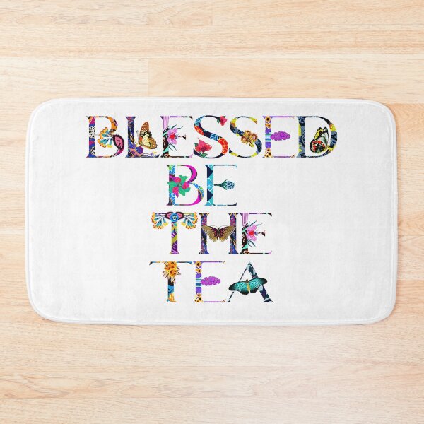 Item preview, ☕ BLESSED BE THE TEA ☕- DARK FLORAL & BUTTERFLY VERSION designed and sold by WheelieGdArt.