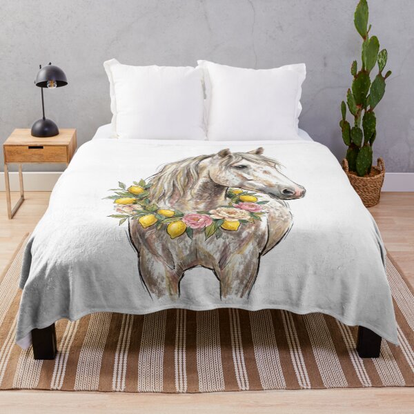 Item preview, Horse With Peonies designed and sold by LeosCloset.