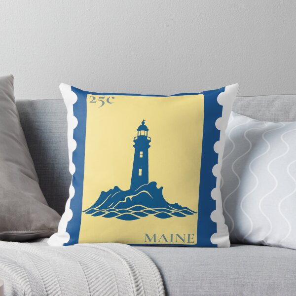 Item preview, Maine Lighthouse Stamp designed and sold by jennydowneast.