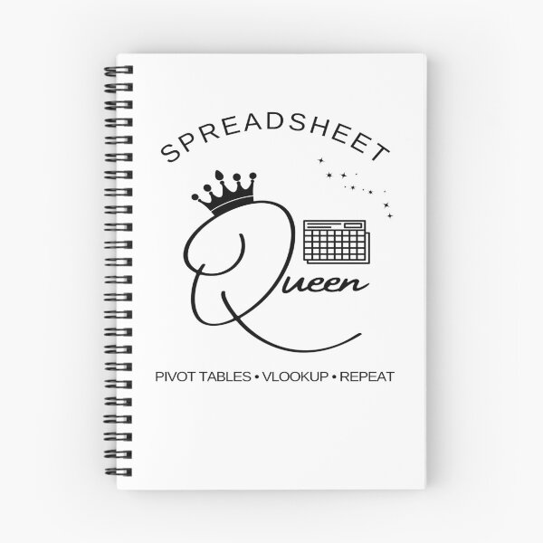 Item preview, Spreadsheet Queen – Pivot Tables Vlookup Repeat Office Humor Design designed and sold by Yuli Club.