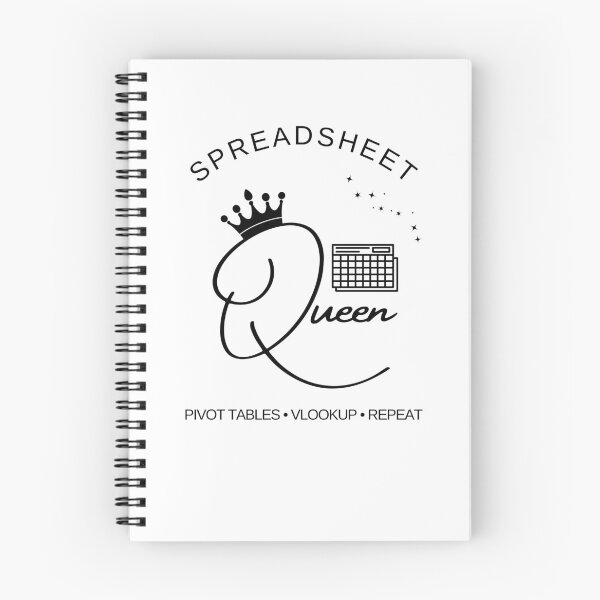 Item preview, Spreadsheet Queen – Pivot Tables Vlookup Repeat Office Humor Design designed and sold by Yuli Club.