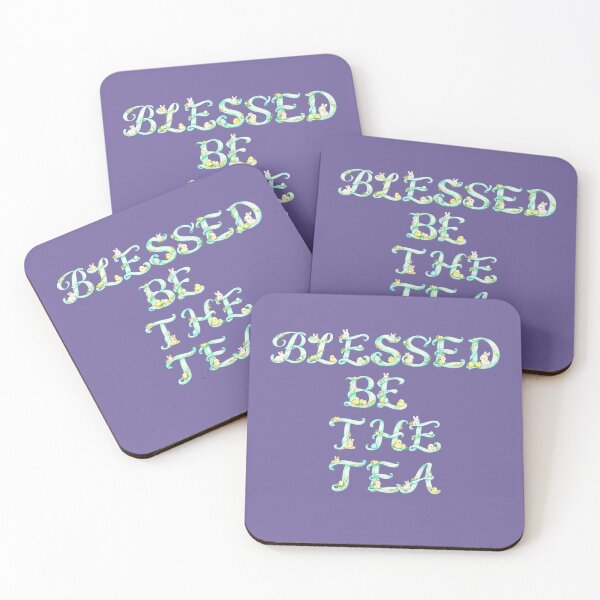 Item preview, ☕ BLESSED BE THE TEA ☕- EASTER PASTEL SCRIPT VERSION designed and sold by WheelieGdArt.