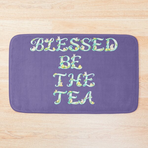 Item preview, ☕ BLESSED BE THE TEA ☕- EASTER PASTEL SCRIPT VERSION designed and sold by WheelieGdArt.