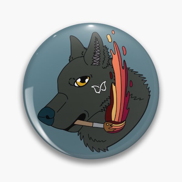 Item preview, Paint Brush Wolf: ADHD Flag designed and sold by ThatWeirdWerewolf .