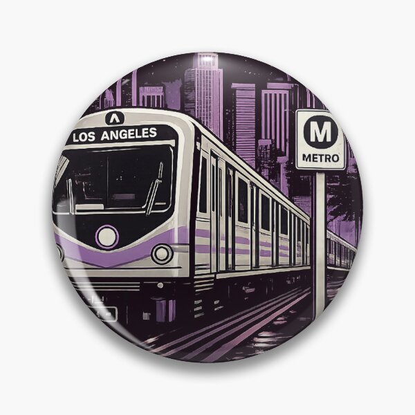 Item preview, Ride The D Los Angeles Metro Line Retro Vaporwave designed and sold by eonvisuals.
