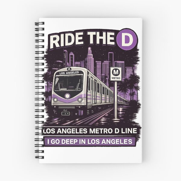 Item preview, Ride The D Los Angeles Metro Line Retro Vaporwave designed and sold by eonvisuals.