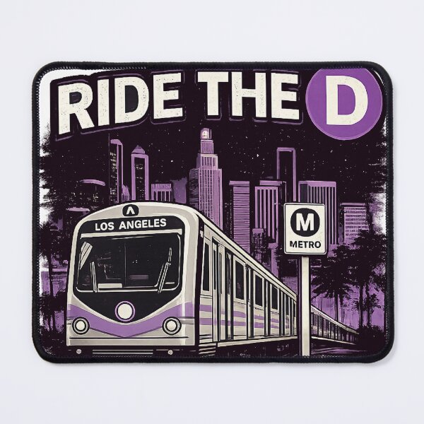 Item preview, Ride The D Los Angeles Metro Line Retro Vaporwave designed and sold by eonvisuals.