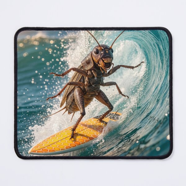 Item preview, Cricket Surfer Feels the Stoke designed and sold by Tridentulus.