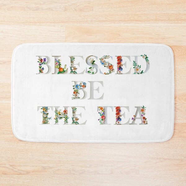 Item preview, ☕ BLESSED BE THE TEA ☕- FLORAL ELEGANCE VERSION designed and sold by WheelieGdArt.