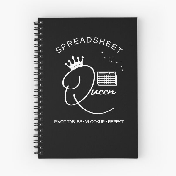 Item preview, Spreadsheet Queen – Pivot Tables Vlookup Repeat Office Humor Design designed and sold by Yuli Club.
