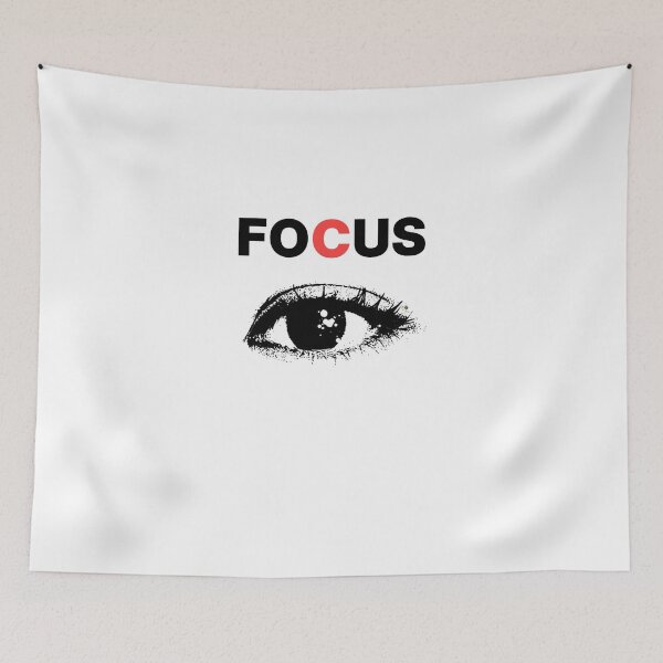 Item preview, Focus Minimalist Motivational Typography Design designed and sold by PROMPT WEAR.