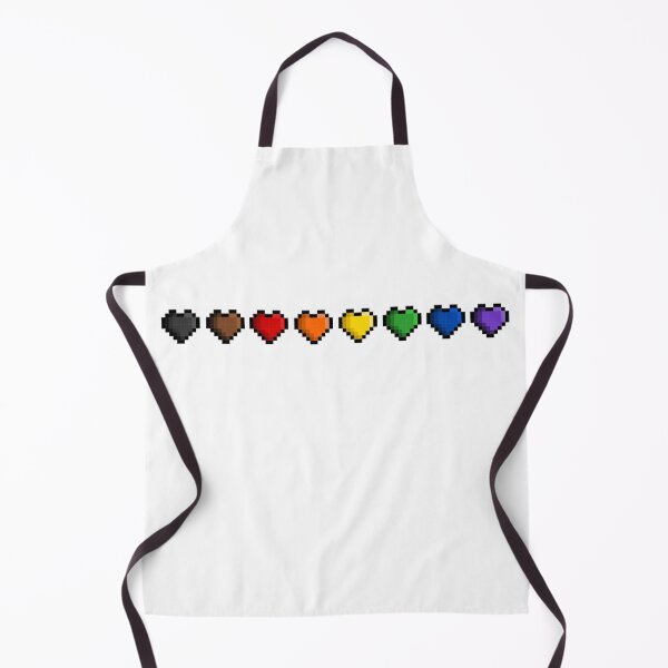 Item preview, Pixel Philly Rainbow Pride Flag Hearts designed and sold by HarveyHandcraftsandDesigns.