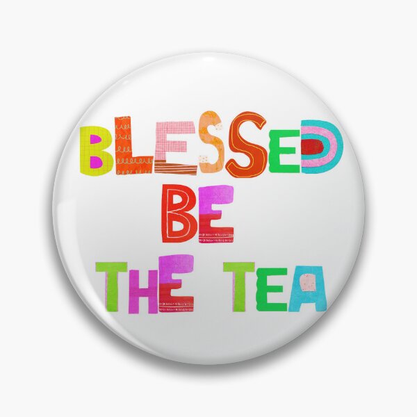 Item preview, ☕ BLESSED BE THE TEA ☕- PATCHWORK  POP ART VERSION designed and sold by WheelieGdArt.