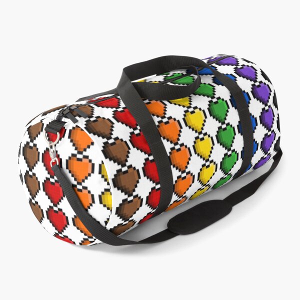 Item preview, Pixel Philly Rainbow Pride Flag Hearts designed and sold by HarveyHandcraftsandDesigns.
