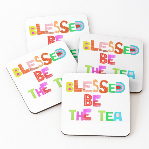 Item preview, ☕ BLESSED BE THE TEA ☕- PATCHWORK  POP ART VERSION designed and sold by WheelieGdArt.