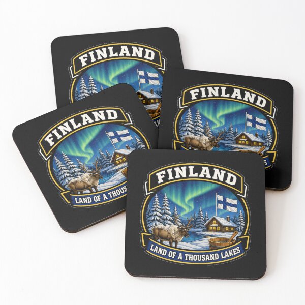 Item preview, Finland – Land of Northern Lights designed and sold by GnuArt.