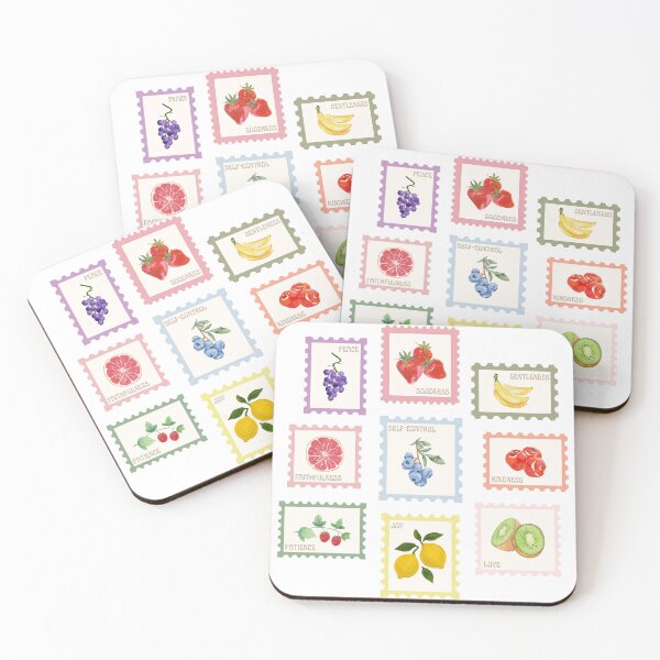 Item preview, Fruits of the Spirit Poststamps designed and sold by Ash Tree Designs.
