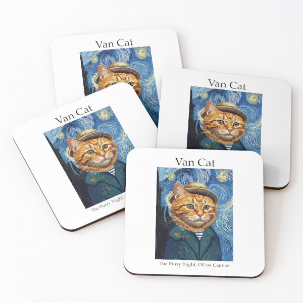 Item preview, Cat Starry Night designed and sold by PaigePolyArt.