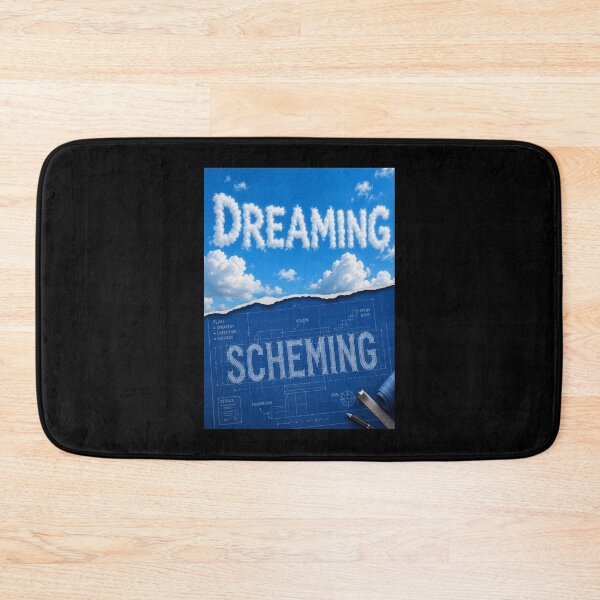 Item preview, Dreaming and Scheming Blueprint Sky Motivational Graphic T-Shirt designed and sold by Dreaming Scheming Grinding Studio.