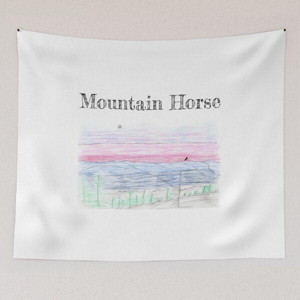Item preview, Mountain Horse | Drawing Illustration | El Boxa designed and sold by ElBoxa.