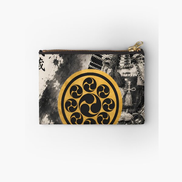 Item preview, Miyamoto Musashi Japanese Samurai Kamon Gold Family Crest Art designed and sold by Japan-Ink-Art.