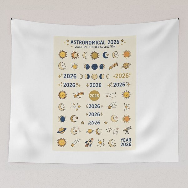Item preview, Astronomical 2026 Eclipse Calendar designed and sold by Mr-AShop.