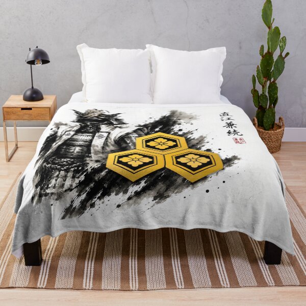 Item preview, Naoe Kanetsugu Japanese Samurai Kamon Gold Family Crest Art designed and sold by Japan-Ink-Art.