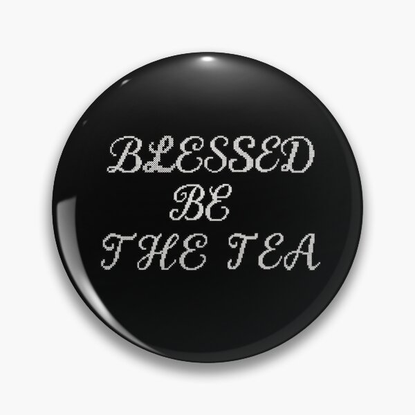 Item preview, ☕ BLESSED BE THE TEA ☕- CROSS-STITCH  LACE VERSION designed and sold by WheelieGdArt.